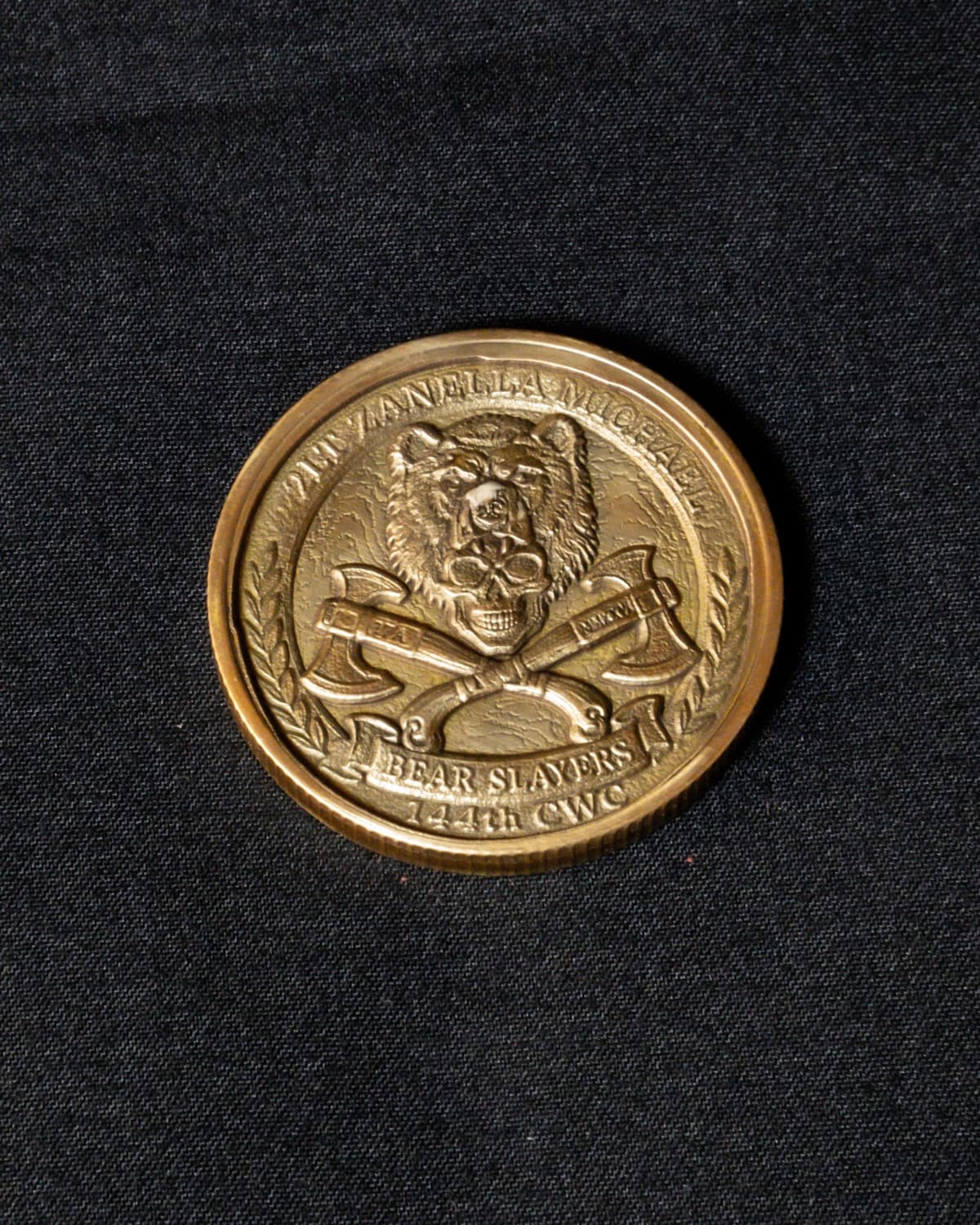 Bear Slayers — 144th unit challenge coin