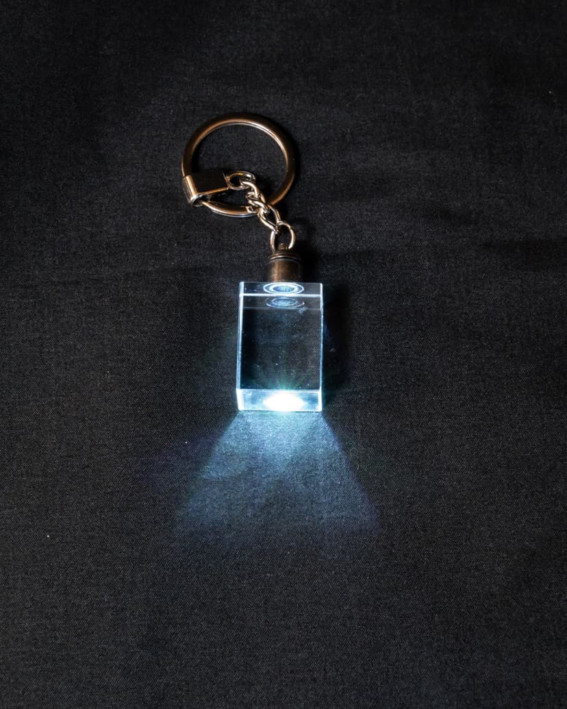 Crystal LED Keychain — studio photo 1