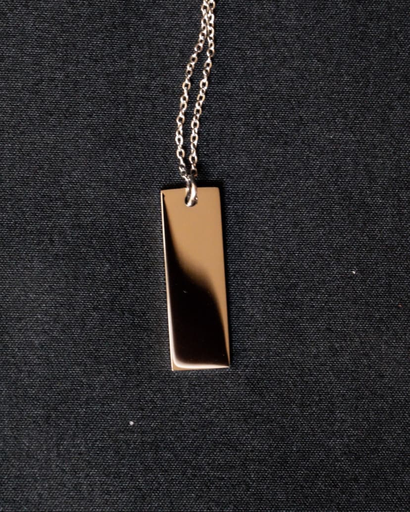 Engraved Necklace — studio photo 1