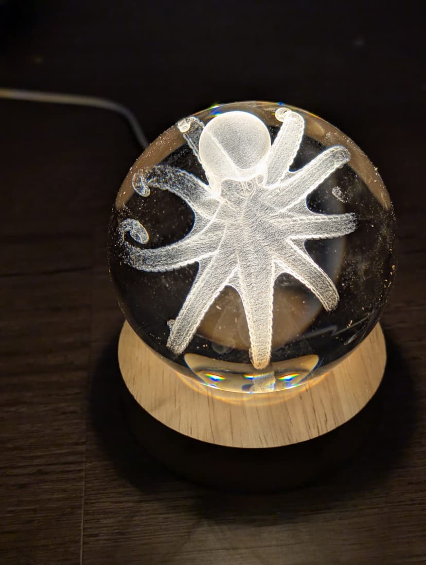 Crystal Ball — 80 mm — studio photo