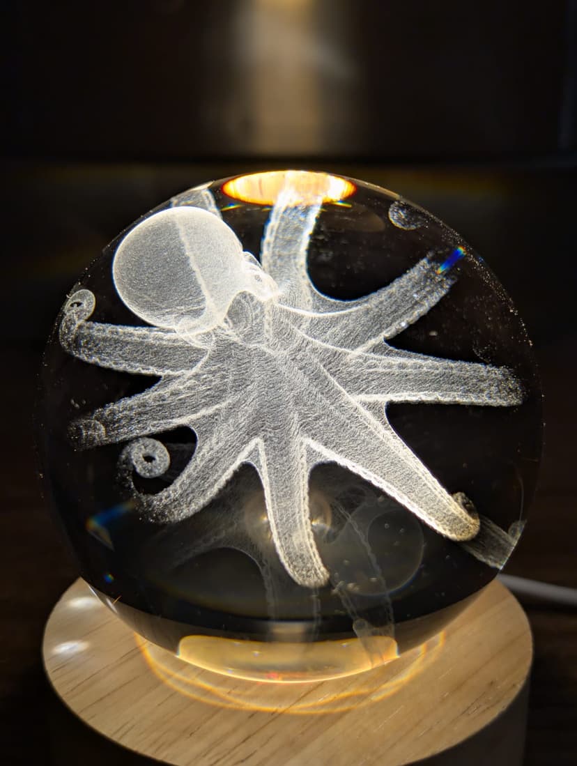 Crystal Ball — 80 mm — studio photo